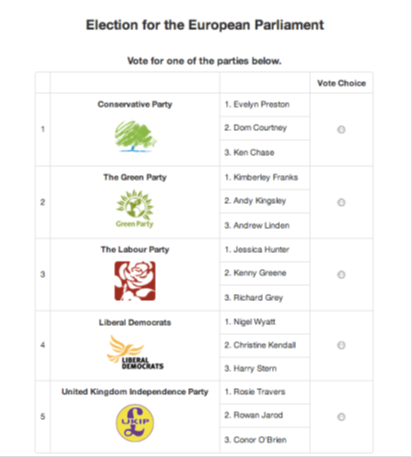 Ballot Paper